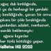 Haliletos’tan…