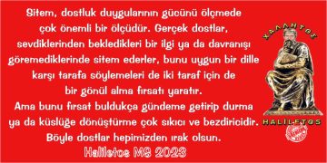 Haliletos’tan…
