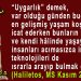 Haliletos’tan…