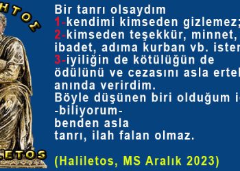 Haliletos’tan…