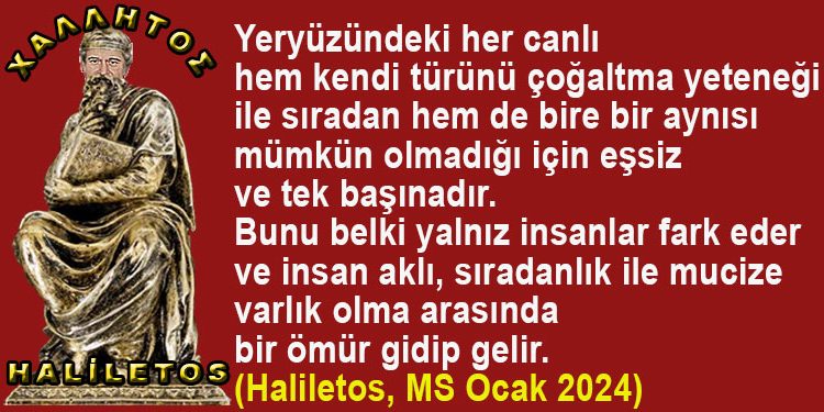 Haliletos’tan…