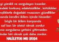 Haliletos’tan…