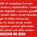 Haliletos’tan…
