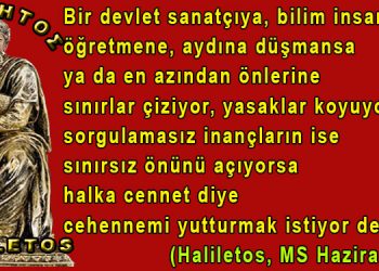 Haliletos’tan…