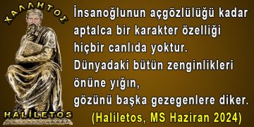 Haliletos’tan…