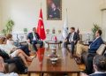 Başkan Tugay “kardeş kent” Lefkoşa Belediye Başkanı Harmancı’yı ağırladı