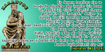 Haliletos’tan…