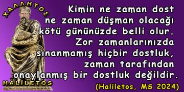 Haliletos’tan…