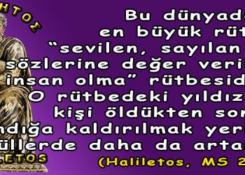 Haliletos’tan…