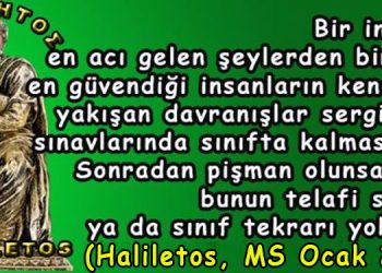 Haliletos’tan…