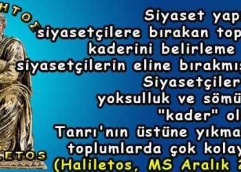 Haliletos’tan…