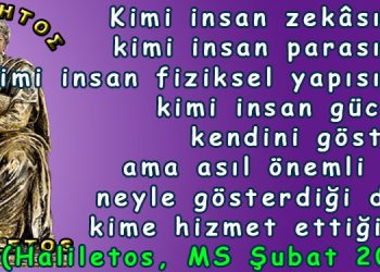 Haliletos’tan…
