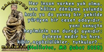 Haliletos’tan…