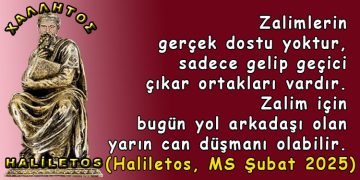 Haliletos’tan…