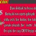 Halil Hoca’dan…