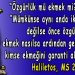 Haliletos’tan…