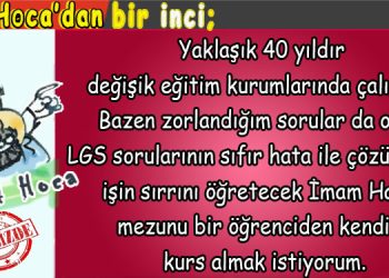 Halil Hoca’dan bir inci…
