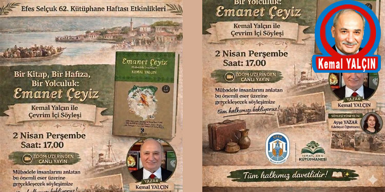 EMANET ÇEYİZ, EFES-SELÇUK’TA KÜTÜPHANELER HAFTASINDA OKUNACAK ROMAN SEÇİLDİ