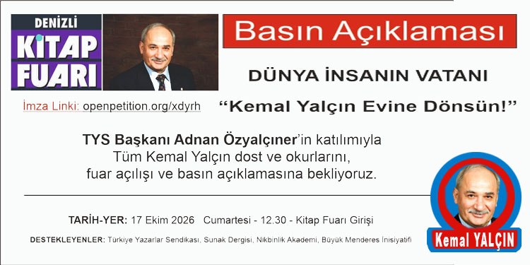 TÜRKİYE YAZARLAR SENDİKASI DENİZLİ KİTAP FUARINDA BASIN AÇIKLAMASI YAPTI